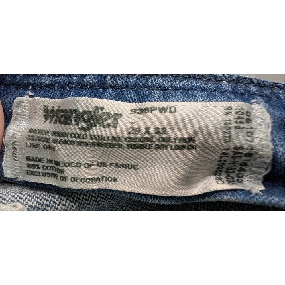 VTG Y2K Wrangler Jeans Blue Cowboy Cut Slim Fit 936PWD - 29x32